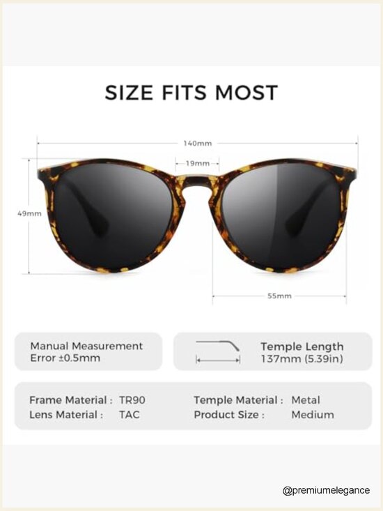 Vintage Round Sunglasses with UV400 Protection main image 6